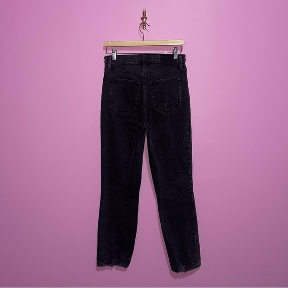 Abercrombie & Fitch Jeans Women's Size 27 Black The 90s Straight Ultra High Rise - Picture 9 of 12
